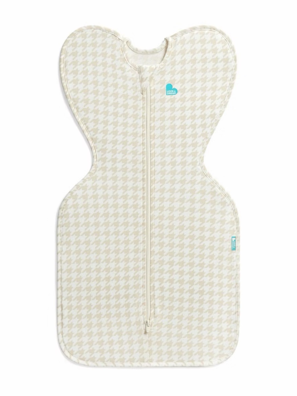 Love to Dream Beige Houndstooth Swaddle Sack - Light Neutral - Picture 2 of 4